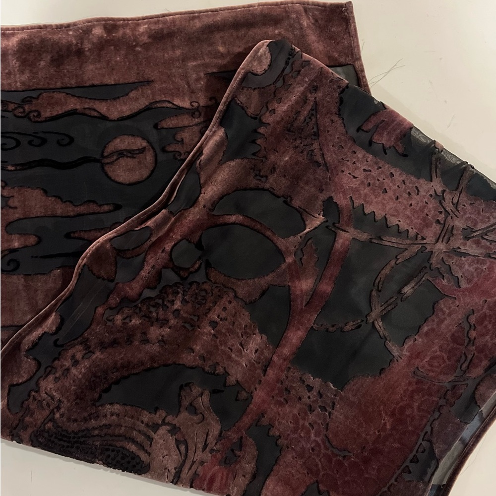 Kevin O’Brien Studio Silk Rayon Velvet scarf